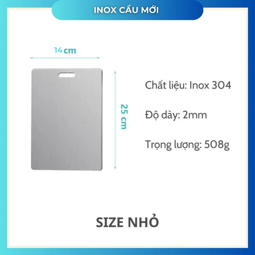 Inox 304: 25x14cm -Size S
